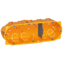3 vietų dėžutė į gipsą Legrand 080043 (40mm) LGIPSAS3V