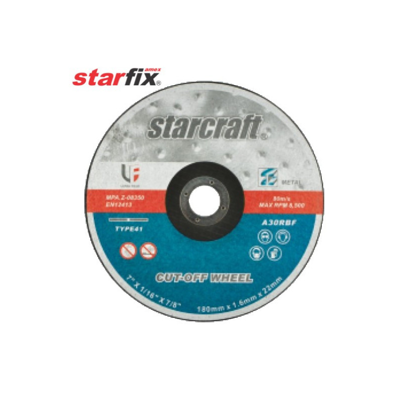 Pjovimo diskas metalui Starfix 125 mm x 1,1mm x 22 mm SDISKAS125MM