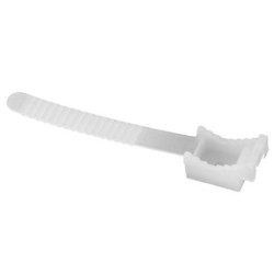 Prisukamas laikiklis kabeliui su dirželiu Pawbol H.7207 UP-30 (baltas, 30mm, 100vnt) PAWH7207
