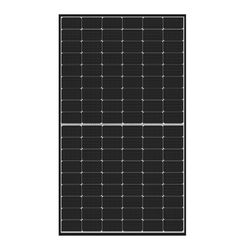Monokristalinis fotovoltinis saulės modulis Jinko Tiger Neo JKM480N-60HL4-V (juodas dvipusis 480w) JINCOJKM480N60HL4V