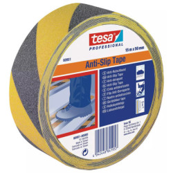 Juosta slydimui mažinti TESA (juoda/geltona) 15m x 50mm 60951-00000-00 VIZOTSLYD