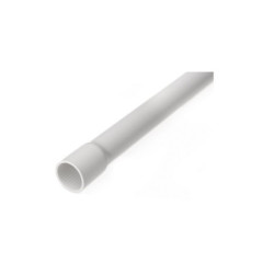 PVC vamzdis 32mm su i&scaron;platintu galu 3m (10, baltas) IPV32