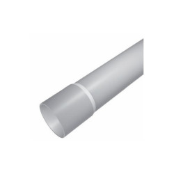 PVC vamzdis 32mm su i&scaron;platintu galu 3m (10, gray) IPV32P