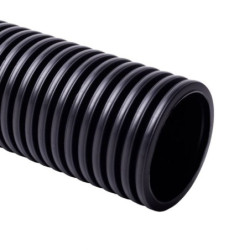 Gofruotas vamzdis 50mm (behologenų, juodas, 50m, 750 N/5 cm, D50) GLOB-EL GL602UVW GL602UVW