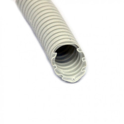 Gofruotas vamzdis 50mm (behologenų, pilkas, 50m, 750 N/5 cm, D50) GLOB-EL GL602W GL602