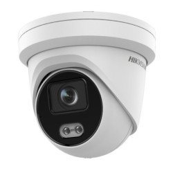 Hikvision dome DS-2CD2347G2-LU F4  (balta, 4 MP, 30 m. LED, ColorVu) KIP2CD2347G2LUF4