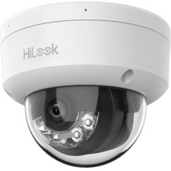HiLook dome IPC-D180HA-LU F2.8 (balta, 8 MP, 30 m. IR, 30m. LED, Hybrid Light) TVKIPIPCD180HLUF28