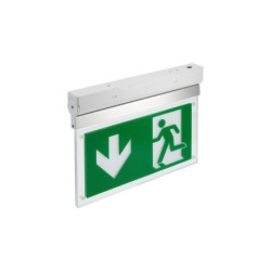 CORSO-1 LED evakuacinis &scaron;viestuvas prie sienos (3W, 6400K, IP 20, 350mAh) GTVCORSO1