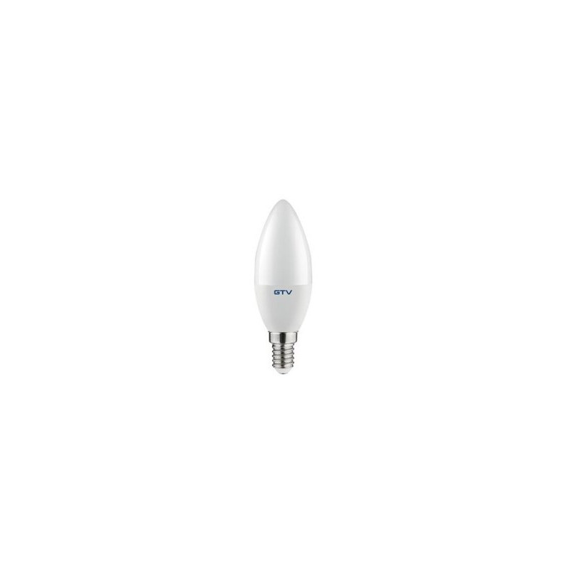 LED lemputė matinė žvakutė GTV LD-SMDC37-80 (8w, E14, 3000K) GTVE148WSKAIB