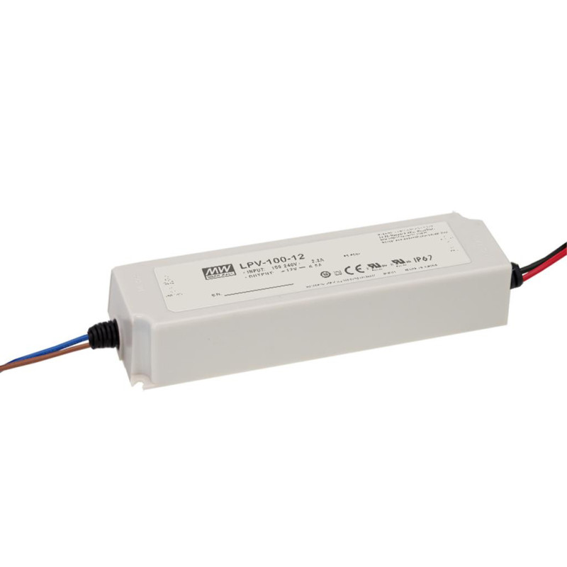 Impulsinis maitinimo &scaron;altinis LED 24V 100W 4.2A, IP67, MEAN WELL LPV-100-24 MB4.2/24MEANWELL