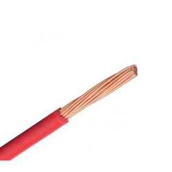 H07V-K (LgY) 1x4 mm2 vienagyslis laidas ELPAR (daugiavielis, raudonas, 1 m) KMLGY1X4RM