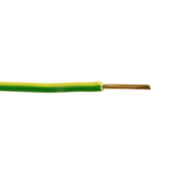 Lietkabelis H07V-U (YDY) 1x4 mm2 vienagyslis laidas (monolitinis, geltonas / žalias, 1 m) KYDY1X4GZZ