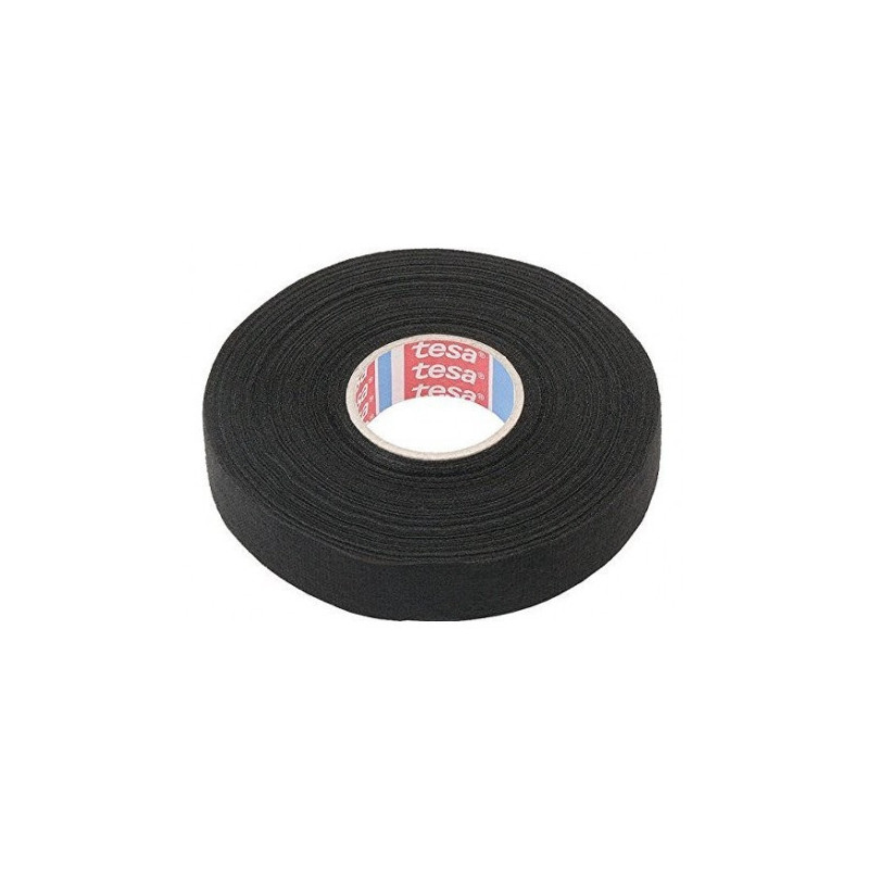 Izoliuojanti tekstilinė juosta TESA (juoda) 25m x 15mm 51608-00009-00 VIZOTTEKS25M15MM