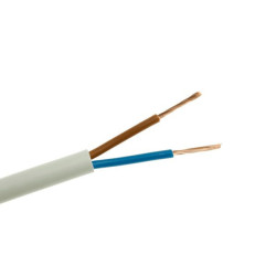 Lietkabelis OMY kabelis 2x2.5mm2 (baltas, 100m) KM2/2.5LIETB