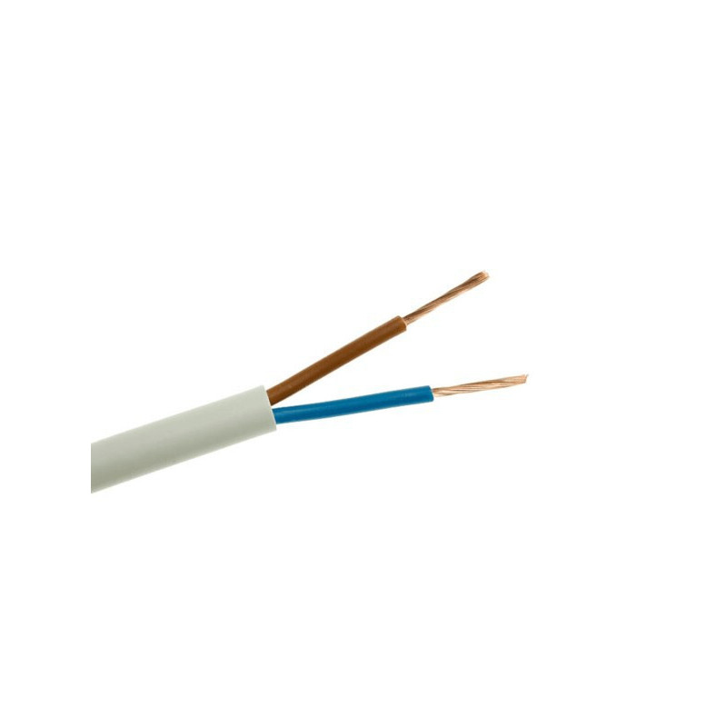 Lietkabelis OMY kabelis 2x2.5mm2 (baltas, 100m) KM2/2.5LIETB