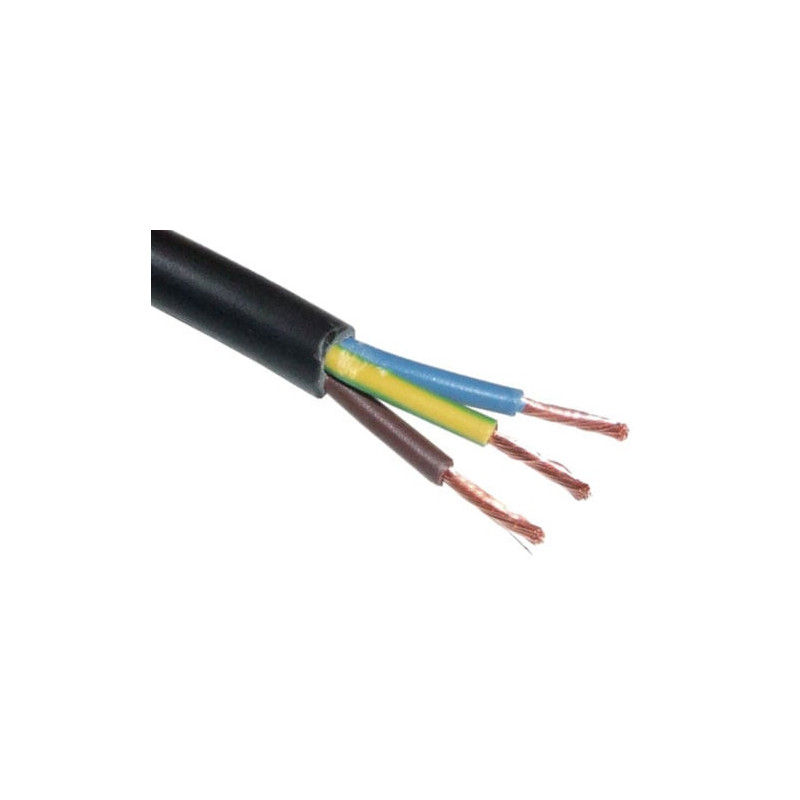 Lietkabelis OMY kabelis 3x2.5mm2 (juodas, 100m) KM3/2.5JLIET
