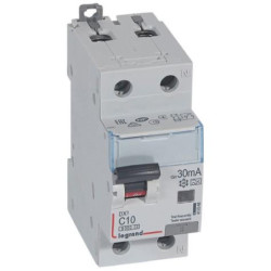Srovės nuotekio relė su automatiniu jungikliu Legrand 411048 (C, 10A, 2P, 30mA, 230V) L411048