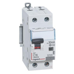Srovės nuotekio relė su automatiniu jungikliu Legrand 411050 (C, 16A, 2P, 30mA, 230V) L411050