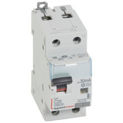 Srovės nuotekio relė su automatiniu jungikliu Legrand 411051 (C, 20A, 2P, 30mA, 230V) L411051