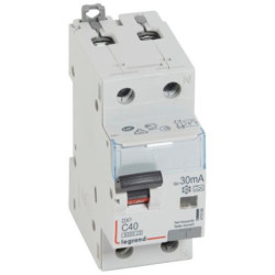 Srovės nuotekio relė su automatiniu jungikliu Legrand 411054 (C, 40A, 2P, 30mA, 230V) L411054
