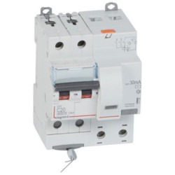 Srovės nuotekio relė su automatiniu jungikliu Legrand 411159 (C, 20A, 4P, 30mA, 230V) L411159