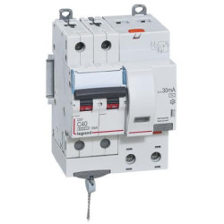 Srovės nuotekio relė su automatiniu jungikliu Legrand 411162 (C, 40A, 2P, 30mA, 230V) L411162