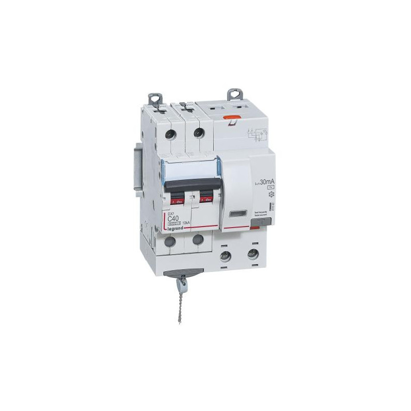 Srovės nuotekio relė su automatiniu jungikliu Legrand 411162 (C, 40A, 2P, 30mA, 230V) L411162