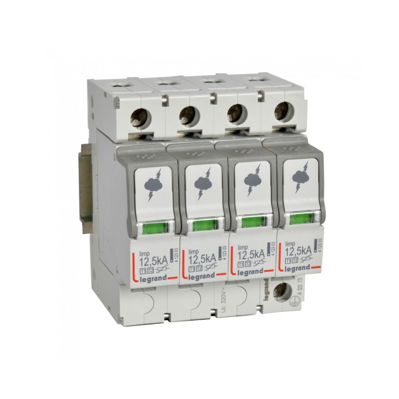 Vir&scaron;įtampių ribotuvas Legrand 412273 (C, 4P, B+C, 50kA) L412273