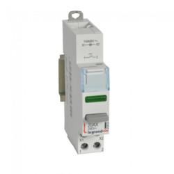 Mygtukas ant DIN bėgelio su indikacijos lempute Legrand 412920 (20A 100V/1 x N0 kontaktas) L412920