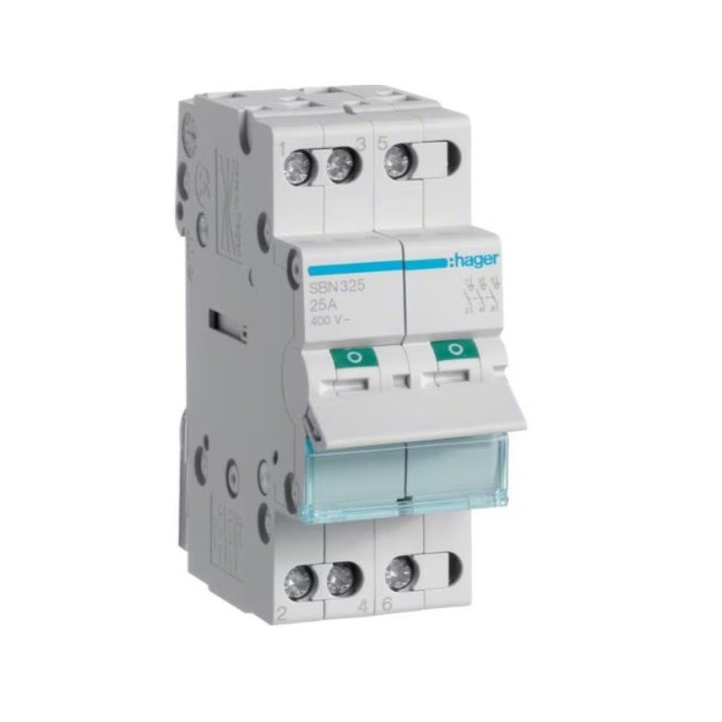 Modulinis jungiklis Hager SBN325 (2 mod, 25A, 3P) HSBN325