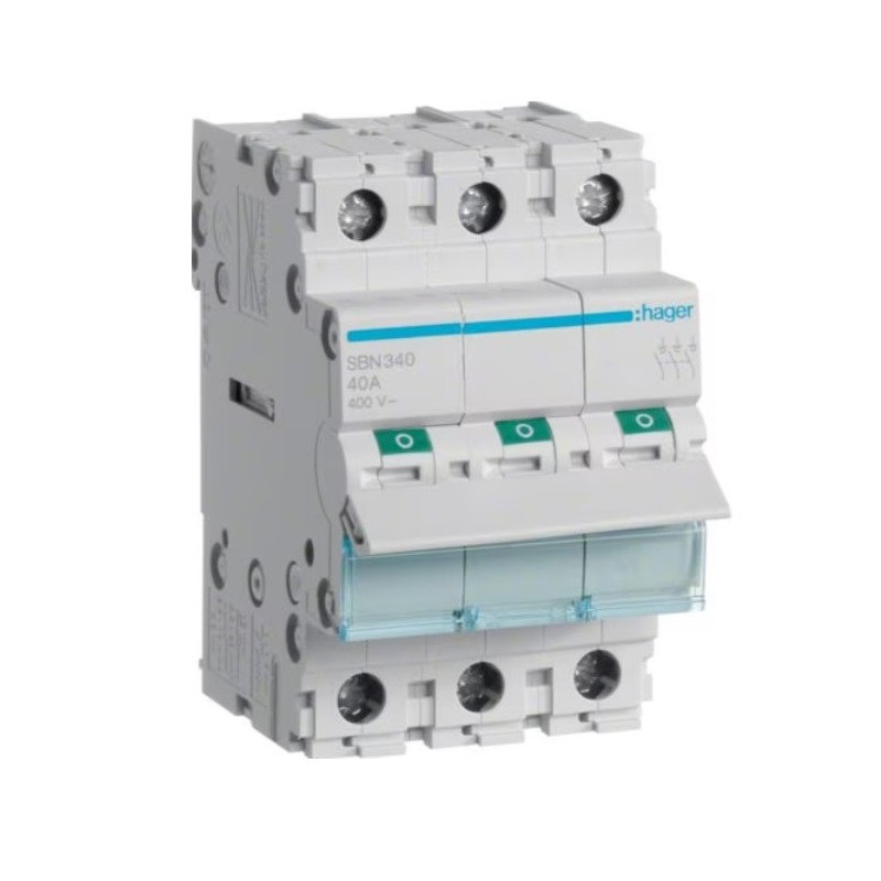 Modulinis jungiklis Hager SBN340 (3 mod, 40A, 3P) HSBN340