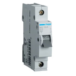 Automatinis jungiklis Hager MB116A (16A, 1P, 230V, 6kA) HMB116