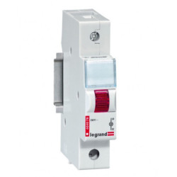 LED indikatorius ant DIN Legrand 604077 (raudonas, 230V, TX3 1 mod.) LINDIKATORLEDRAUD