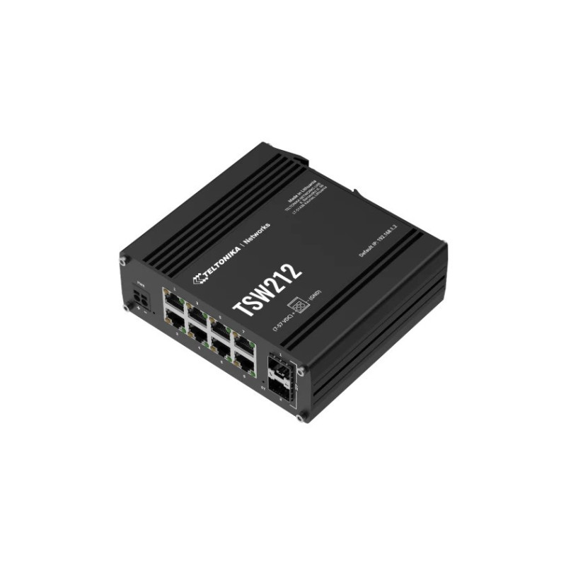 8 prievadų pramoninis komutatorius TELTONIKA TSW212 SWITCHTELTSW212000000