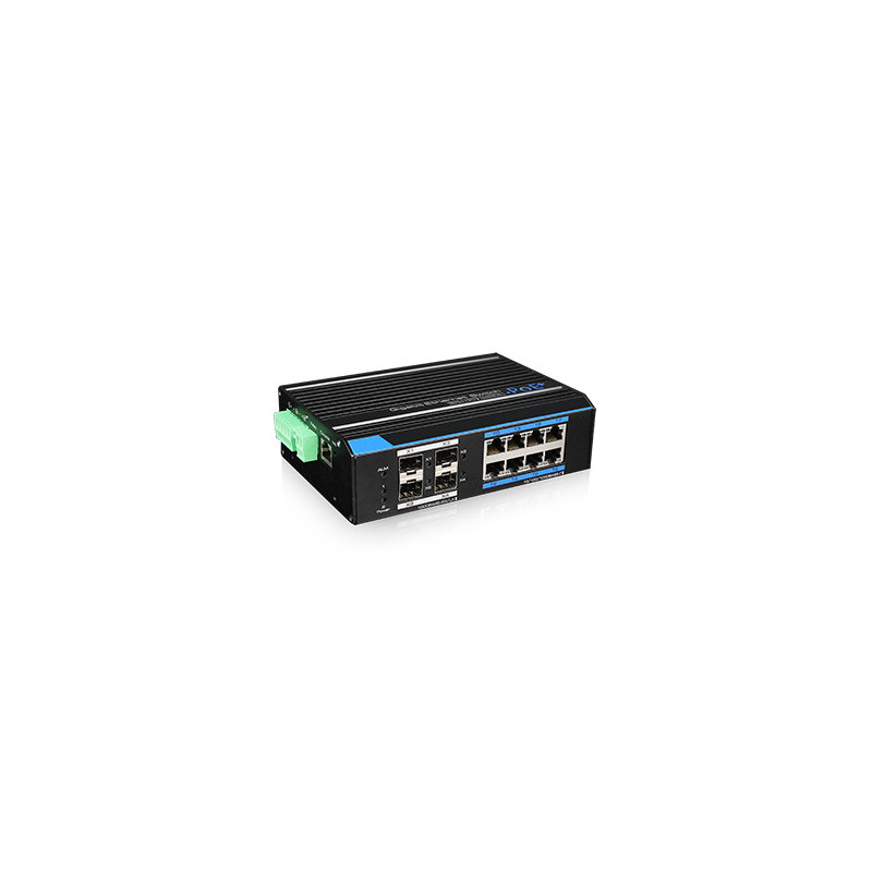 8 prievadų, 8 PoE pramoninis komutatorius UTEPO UTP7308GE-POE SWITCHUTP7308GEPOE