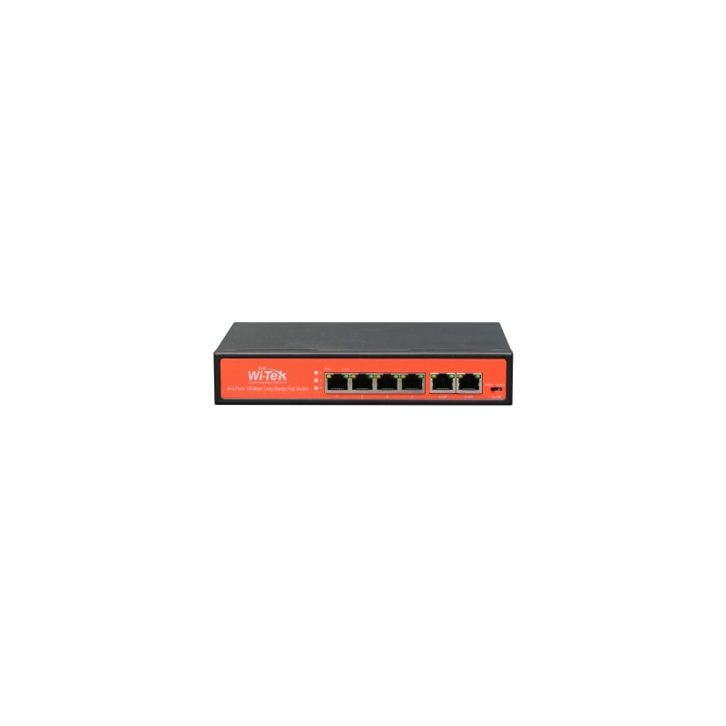 4 prievadų, 4 PoE komutatorius Wi-Tek WI-PS505V SWITCHWIPS505V
