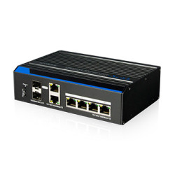 4 prievadų pramoninis komutatorius UTEPO UTP7204GE SWITCHUTEPOUTP7204GE