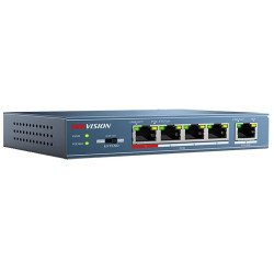 4 prievadų, 4 PoE komutatorius Hikvision DS-3E0105P-E SWITCHDS3E0105PE