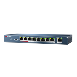 9 prievadų, 8 PoE komutatorius Hikvision DS-3E0109P-E(C) SWITCHDS3E0109PEC