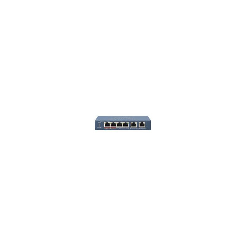 6 prievadų, 4 PoE prievadų komutatorius Hikvision DS-3E0106HP-E SWITCHDS3E0106HPE