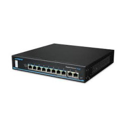 10 prievadų 8 PoE komutatorius Utepo SF10P-HM SWITCHUTEPOSF10PHM