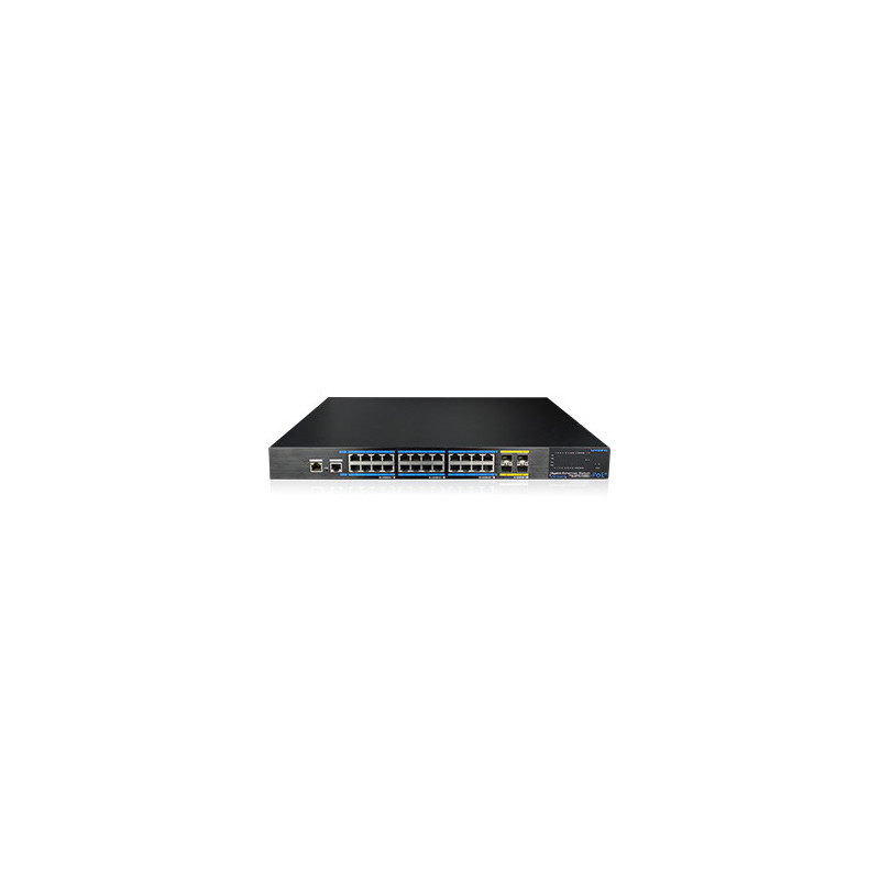 28 prievadų, 24 Lan prievadu komutatorius UTEPO UTP7624GE-L3 SWITCHUTP7624GEL3