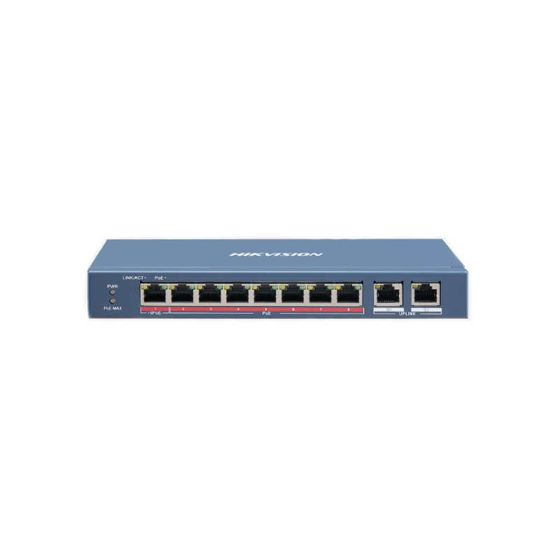 Hikvision 10 prievadų 8 PoE prievadų  komutatorius DS-3E0310HP-E SWITCHDS3E0310HPE