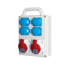 PawBol B.SLIM-6-S plastikinis skydelis 6 mod (4x16A/250V 2x16A/5P) PAWBSLIM6S