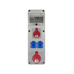 PawBol B.SLIM-6S-14-S plastikinis skydelis 6 mod (2x16A/250V 1x32A/5P 1x16A/5P) PAWBSLIM6S14S