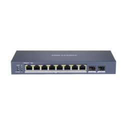 10 prievadų, 8 PoE prievadų komutatorius Hik-vision DS-3E1510P-SI SWITCHDS3E1510PSI