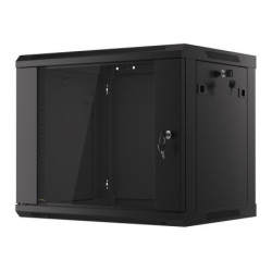 Komutacinė spinta 19'' pakabinama 9U 600x450x503 (nesurinkta, juoda) KS9U600X450PAKNJSW