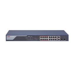 18 prievadų, 16 PoE prievadų komutatorius Hik-vision DS-3E0318P-E(B) SWITCHDS3E0318PEB