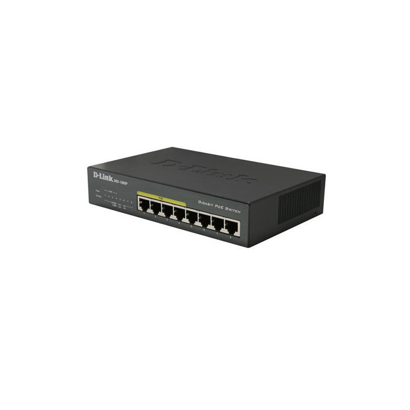 8 prievadų, 4 PoE komutatorius D-Link DES-1008P SWITCHDLINKDES-1008P