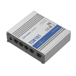5 prievadų, 4 PoE prievadų komutatorius TELTONIKA TSW101 SWITCHTELTSW101